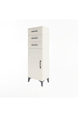 Arges Dolap 3 Çekmeceli Tek Kapaklı 44x30x134 Aytaşı-Aytaşı