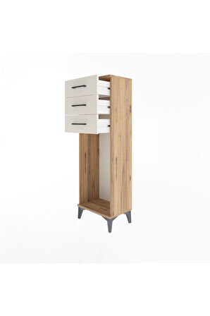 Arges Dolap 3 Çekmeceli 44x30x134 Çam-Aytaşı