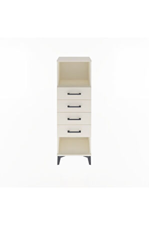 Arges Dolap Tek Raflı 4 Çekmeceli 44x30x134 Aytaşı-Aytaşı