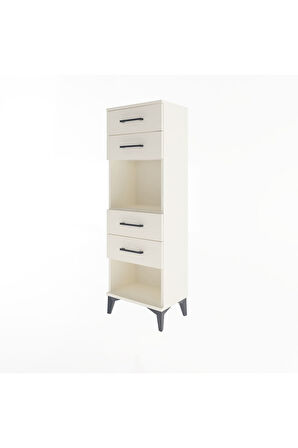 Arges Dolap Tek Raflı 4 Çekmeceli 44x30x134 Aytaşı-Aytaşı