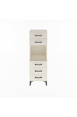 Arges Dolap Tek Raflı 5 Çekmeceli 44x30x134 Aytaşı-Aytaşı