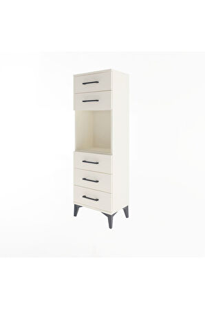 Arges Dolap Tek Raflı 5 Çekmeceli 44x30x134 Aytaşı-Aytaşı