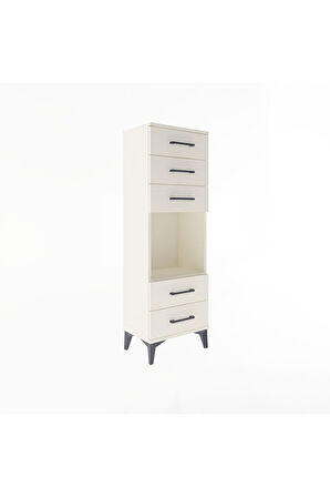 Arges Dolap Tek Raflı 5 Çekmeceli 44x30x134 Aytaşı-Aytaşı