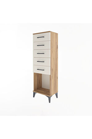 Arges Dolap 5 Çekmeceli 44x30x134 Çam-Aytaşı