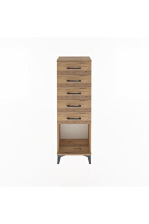 Arges Dolap 5 Çekmeceli 44x30x134 Çam-Çam