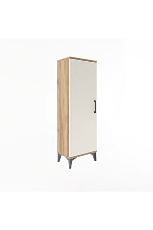 Arges Dolap Tek Kapaklı Tek Askılı 44x30x134 Çam-Aytaşı