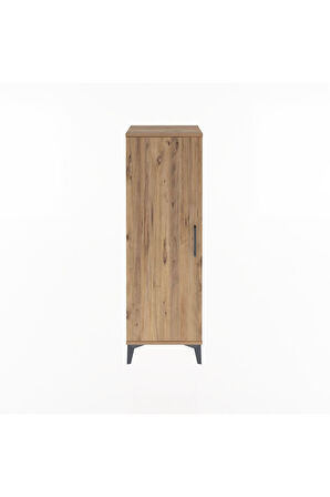 Arges Dolap Tek Kapaklı Tek Askılı 44x30x134 Çam-Çam