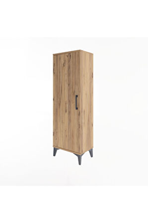 Arges Dolap Tek Kapaklı Tek Askılı 44x30x134 Çam-Çam