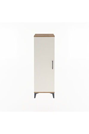 Arges Dolap Tek Raflı Tek Kapaklı Tek Askılı 44x30x134 Çam-Aytaşı