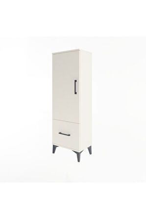 Arges Dolap Tek Raflı Tek Çekmeceli Tek Askılı 44x30x134 Aytaşı-Aytaşı