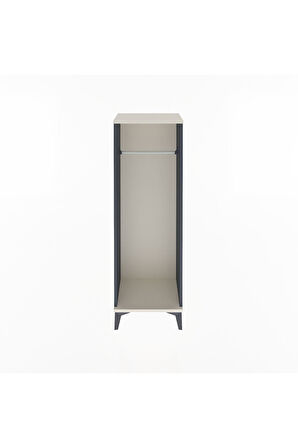 Arges Dolap Tek Askılı 44x30x134 Antrasit-Aytaşı