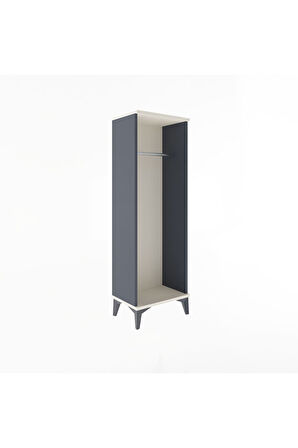 Arges Dolap Tek Askılı 44x30x134 Antrasit-Aytaşı