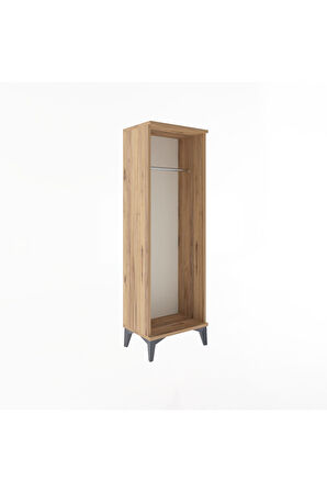Arges Dolap Tek Askılı 44x30x134 Çam-Çam