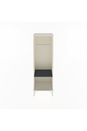 Arges Dolap Tek Raflı Tek Askılı 44x30x134 Aytaşı-Antrasit