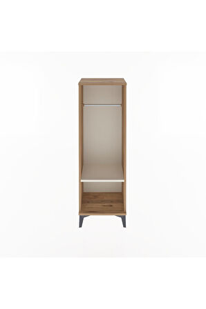 Arges Dolap Tek Raflı Tek Askılı 44x30x134 Çam-Aytaşı