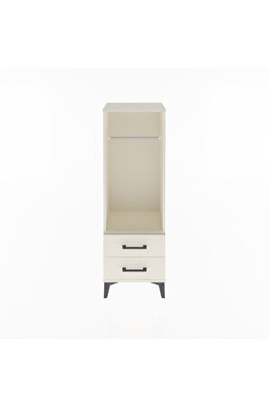 Arges Dolap Tek Raflı 2 Çekmeceli Tek Askılı 44x30x134 Aytaşı-Aytaşı