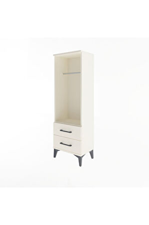 Arges Dolap Tek Raflı 2 Çekmeceli Tek Askılı 44x30x134 Aytaşı-Aytaşı