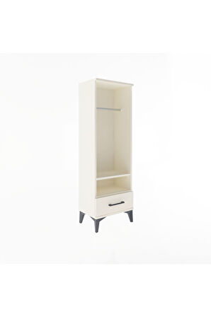 Arges Dolap 2 Raflı Tek Çekmeceli Tek Askılı 44x30x134 Aytaşı-Aytaşı