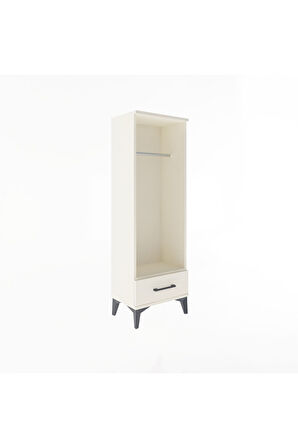 Arges Dolap Tek Raflı Tek Çekmeceli Tek Askılı 44x30x134 Aytaşı-Aytaşı