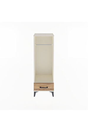 Arges Dolap Tek Raflı Tek Çekmeceli Tek Askılı 44x30x134 Aytaşı-Çam