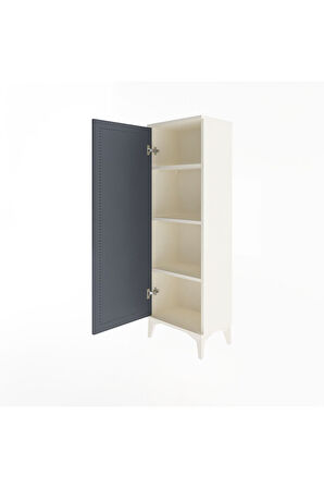 Arges Dolap 3 Raflı Tek Kapaklı 44x30x134 Aytaşı-Antrasit