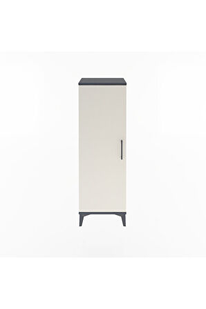 Arges Dolap 3 Raflı Tek Kapaklı 44x30x134 Antrasit-Aytaşı