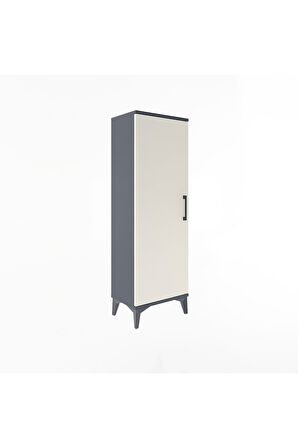 Arges Dolap 3 Raflı Tek Kapaklı 44x30x134 Antrasit-Aytaşı
