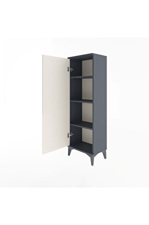 Arges Dolap 3 Raflı Tek Kapaklı 44x30x134 Antrasit-Aytaşı