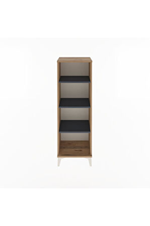 Arges Dolap 3 Raflı 44x30x134 Çam-Antrasit