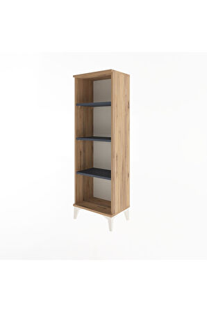 Arges Dolap 3 Raflı 44x30x134 Çam-Antrasit