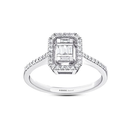 0.35 Karat Baget Pırlanta Yüzük