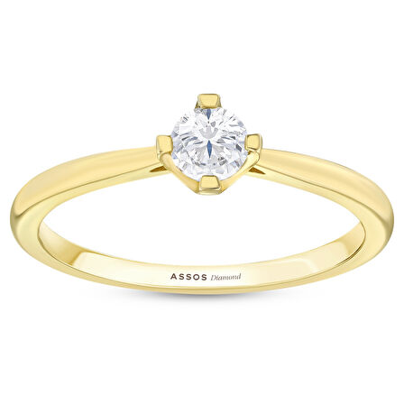 0.20 Karat Pırlanta Tektaş Yüzük