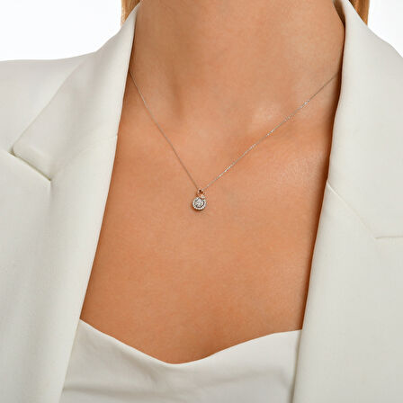 0.22 Karat Pırlanta Fantezi Kolye