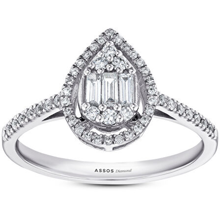 0.33 Karat Baget Pırlanta Yüzük