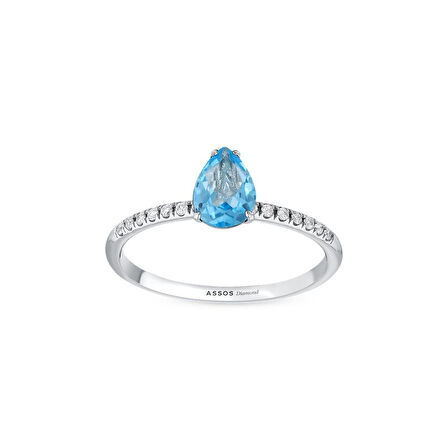 Renkli Taşlı Pırlanta Yüzük