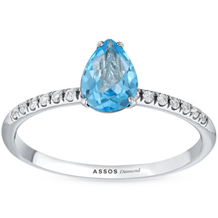 Renkli Taşlı Pırlanta Yüzük