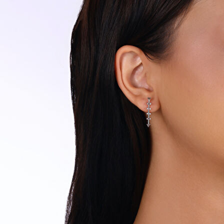 0.32 Karat Pırlanta Fantezi Küpe