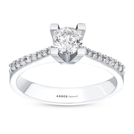 0.45 Karat Pırlanta Tektaş Yüzük