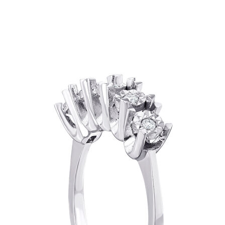 0.10 Karat Pırlanta Venüs Beştaş Yüzük