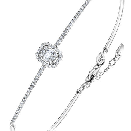 0.50 Karat Baget Pırlanta Bileklik