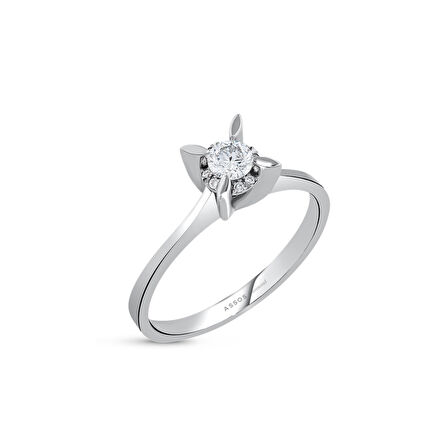 0.22 Karat Pırlanta Tektaş Yüzük