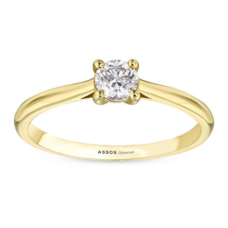 0.20 Karat Pırlanta Tektaş Yüzük