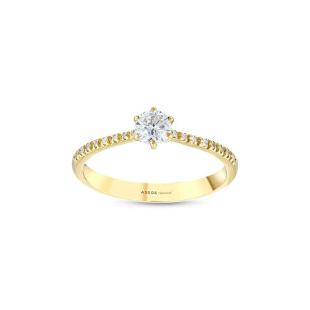 0.16 Karat Pırlanta Tektaş Yüzük