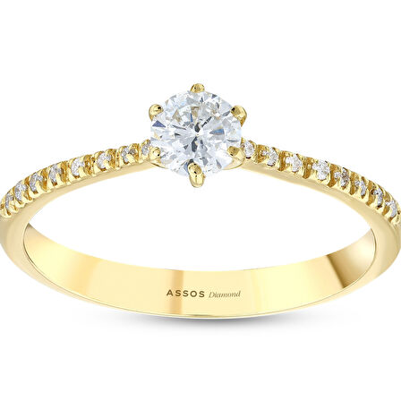 0.16 Karat Pırlanta Tektaş Yüzük