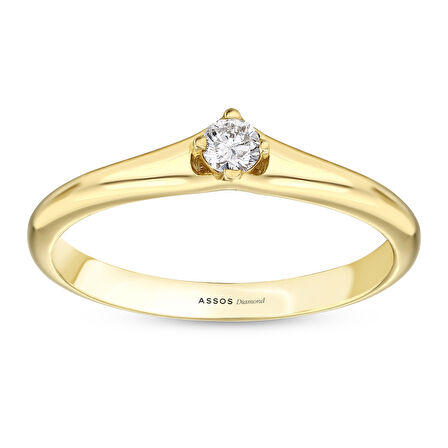 0.20 Karat Pırlanta Tektaş Yüzük