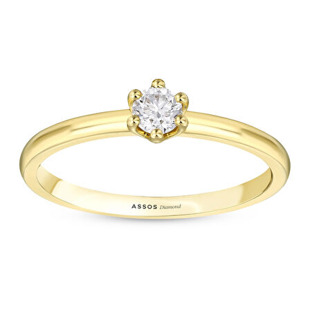 0.20 Karat Pırlanta Tektaş Yüzük