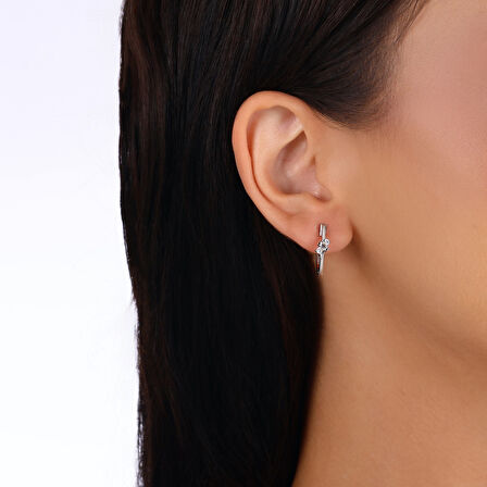 0.17 Karat Pırlanta Fantezi Küpe