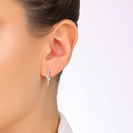 0.32 Karat Pırlanta Fantezi Küpe