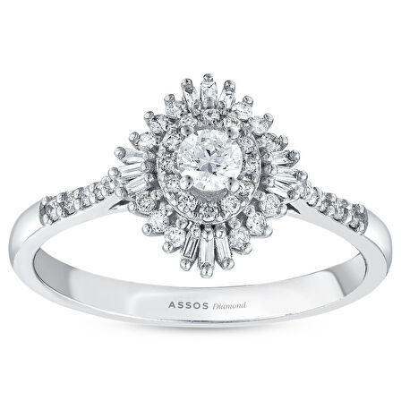 0.42 Karat Pırlanta Fantezi Yüzük