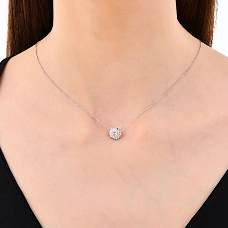 0.22 Karat Pırlanta Fantezi Kolye